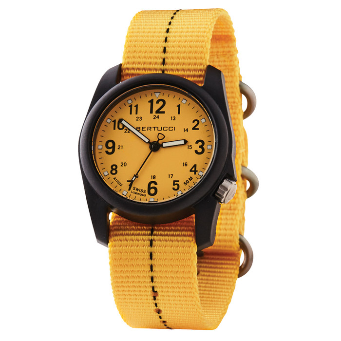 Bertucci DX3 Plus Field Watch with Pro-Yellow Dial #11120 zoom Bertucci DX3 Plus Field Watch with Pro-Yellow Dial #11120 zoom
