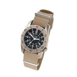 Bertucci A-2TR Field Pro GMT Black Dial with Khaki Rubber Strap #12132 Bertucci A-2TR Field Pro GMT Black Dial with Khaki Rubber Strap #12132