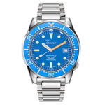 Squale 50 Atmos Swiss Automatic Polished Dive Watch with Blue Dial #1521OCN.SQ20L Squale 50 Atmos Swiss Automatic Polished Dive Watch with Blue Dial #1521OCN.SQ20L