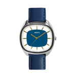 Aristo 36mm Classic Dress Watch with Rectangular Face and Blue Dial #2H22L Aristo 36mm Classic Dress Watch with Rectangular Face and Blue Dial #2H22L