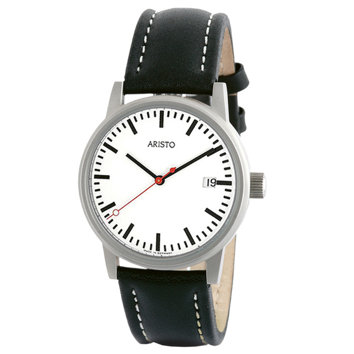 Aristo 39mm Bauhaus Railroad Watch #3H195 zoom Aristo 39mm Bauhaus Railroad Watch #3H195 zoom