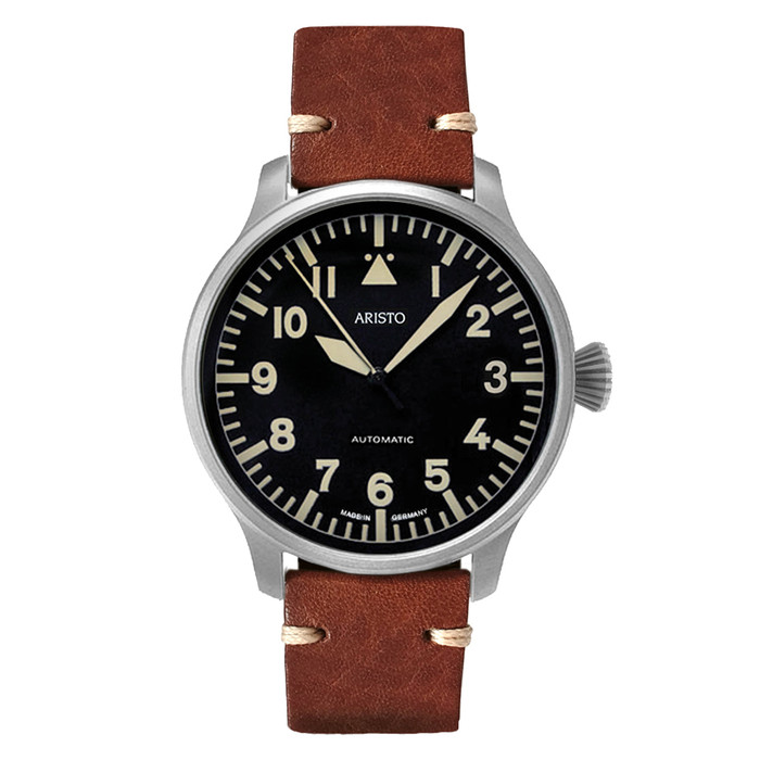 Aristo Swiss Automatic Pilot Watch with Black A-Dial #3H232 Aristo Swiss Automatic Pilot Watch with Black A-Dial #3H232