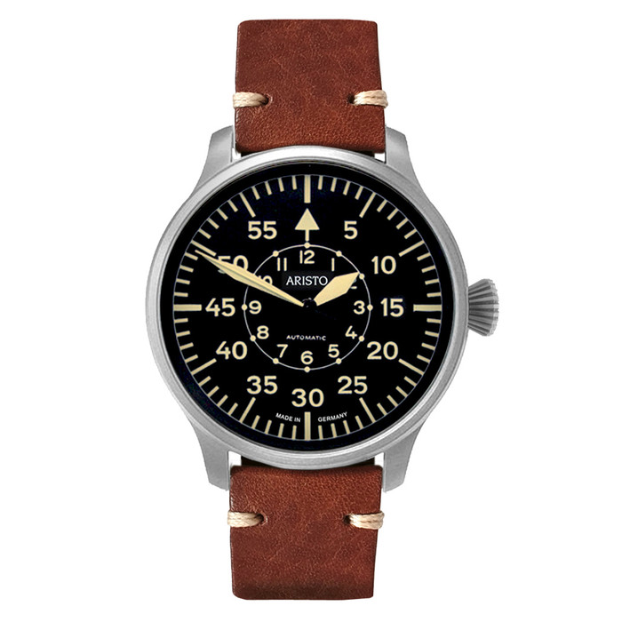 Aristo Swiss Automatic Pilot Watch with Black B-Dial #3H233 Aristo Swiss Automatic Pilot Watch with Black B-Dial #3H233