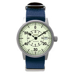 Aristo 38.5mm Swiss Automatic Full Lume Aviator Watch #3H239 Aristo 38.5mm Swiss Automatic Full Lume Aviator Watch #3H239