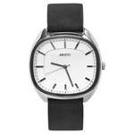 Aristo 41mm Classic Dress Watch with Rectangular Face and WhiteDial #4H230-L zoom Aristo 41mm Classic Dress Watch with Rectangular Face and WhiteDial #4H230-L zoom