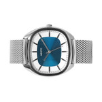 Aristo 41mm Classic Dress Watch with Rectangular Face and Blue Dial #4H231-M side Aristo 41mm Classic Dress Watch with Rectangular Face and Blue Dial #4H231-M side
