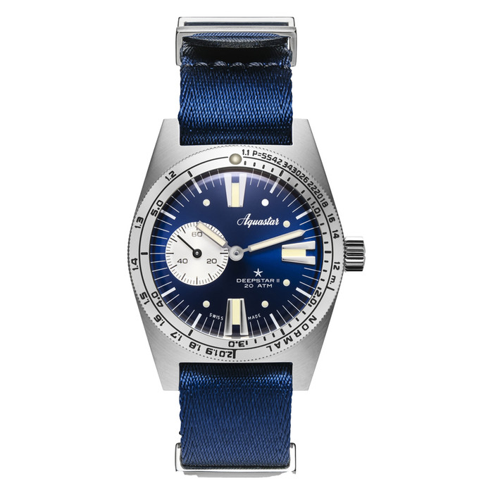 Aquastar Deepstar II Dive Watch with Blue Ray Dial #AS-776026 Aquastar Deepstar II Dive Watch with Blue Ray Dial #AS-776026