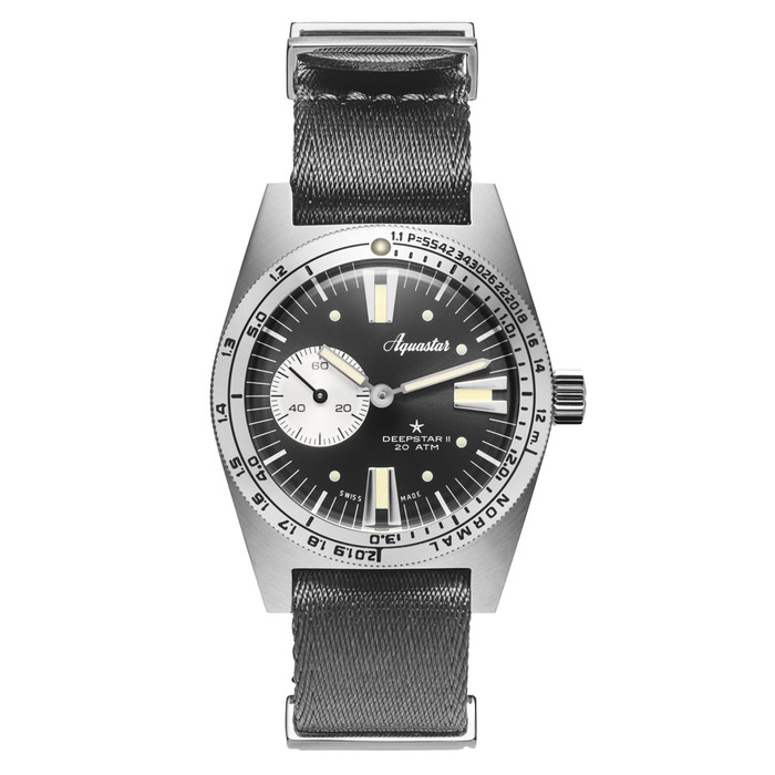 Aquastar Deepstar II Dive Watch with Steel Grey Dial #AS-776033 Aquastar Deepstar II Dive Watch with Steel Grey Dial #AS-776033