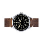 Aristo Vintage Flieger with Swiss Automatic Movement and Black Dial #7H117 side Aristo Vintage Flieger with Swiss Automatic Movement and Black Dial #7H117 side