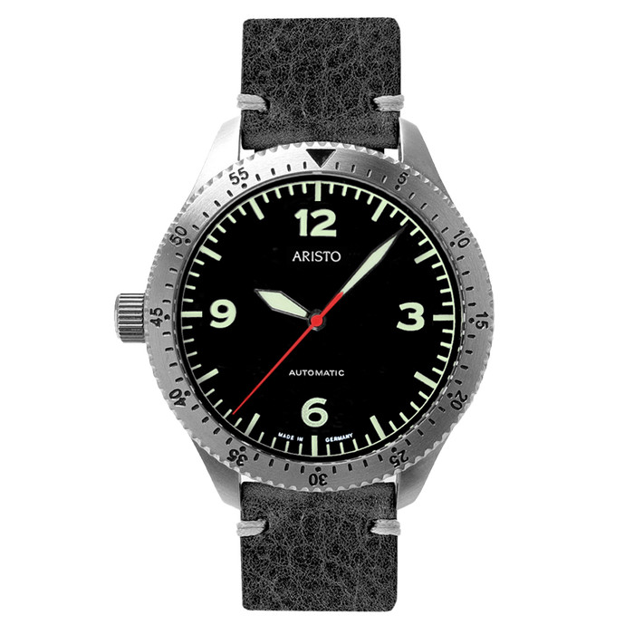 Aristo 42mm Swiss Automatic Left Crown Watch #7H164LH-LB Aristo 42mm Swiss Automatic Left Crown Watch #7H164LH-LB