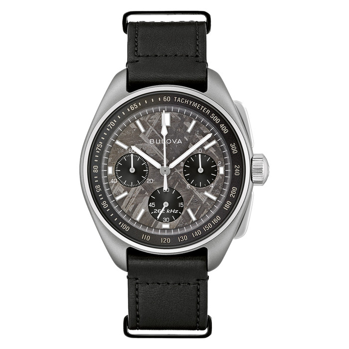 Bulova LE Lunar Pilot 43.5mm Titanium Two-Tone Watch with Meteorite Dial #96A312 Bulova LE Lunar Pilot 43.5mm Titanium Two-Tone Watch with Meteorite Dial #96A312