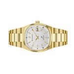 Bulova Super Seville Day-Date Gold-tone with White Dial #97B223 Bulova Super Seville Day-Date Gold-tone with White Dial #97B223