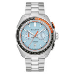 Bulova Racer Chronograph with Blue Dial and Orange Accents #98B432 Bulova Racer Chronograph with Blue Dial and Orange Accents #98B432