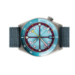 ADPT Series 1 GMT Titanium Field Watch with Aqua Berry Dial #ADPT-DT-AB ADPT Series 1 GMT Titanium Field Watch with Aqua Berry Dial #ADPT-DT-AB