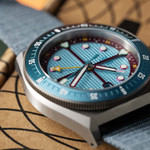 ADPT Series 1 GMT Titanium Field Watch with Aqua Berry Dial #ADPT-DT-AB ADPT Series 1 GMT Titanium Field Watch with Aqua Berry Dial #ADPT-DT-AB