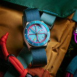 ADPT Series 1 GMT Titanium Field Watch with Aqua Berry Dial #ADPT-DT-AB ADPT Series 1 GMT Titanium Field Watch with Aqua Berry Dial #ADPT-DT-AB