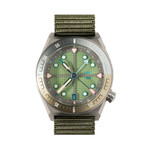 ADPT Series 1 GMT Titanium Field Watch with Mossy Shale Dial #ADPT-DT-MS ADPT Series 1 GMT Titanium Field Watch with Mossy Shale Dial #ADPT-DT-MS