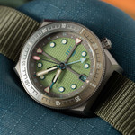 ADPT Series 1 GMT Titanium Field Watch with Mossy Shale Dial #ADPT-DT-MS ADPT Series 1 GMT Titanium Field Watch with Mossy Shale Dial #ADPT-DT-MS