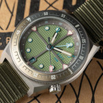 ADPT Series 1 GMT Titanium Field Watch with Mossy Shale Dial #ADPT-DT-MS ADPT Series 1 GMT Titanium Field Watch with Mossy Shale Dial #ADPT-DT-MS