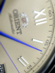 Orient 2nd-Gen Automatic Dress Watch with Cream Dial, Blue Hands #AC00009N Orient 2nd-Gen Automatic Dress Watch with Cream Dial, Blue Hands #AC00009N