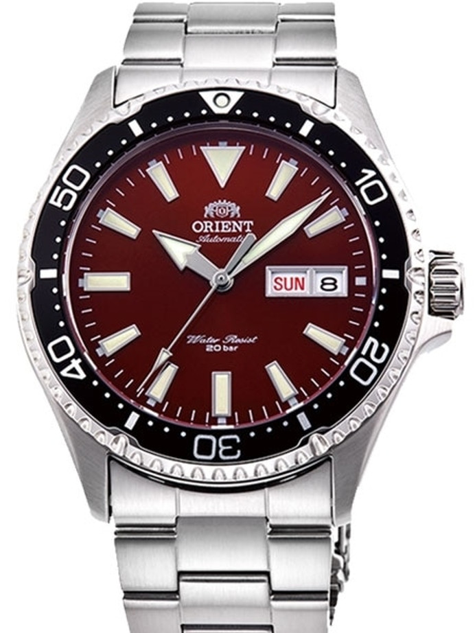 Orient Kamasu Red Dial Automatic Dive Watch with Sapphire Crystal #RA-AA0003R19A Orient Kamasu Red Dial Automatic Dive Watch with Sapphire Crystal #RA-AA0003R19A