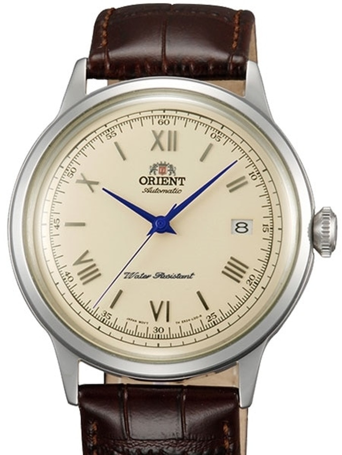 Orient 2nd-Gen Automatic Dress Watch with Cream Dial, Blue Hands #AC00009N Orient 2nd-Gen Automatic Dress Watch with Cream Dial, Blue Hands #AC00009N