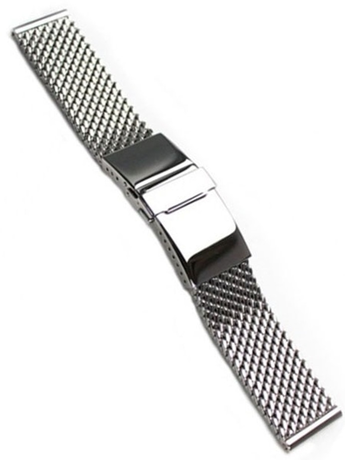 STAIB Polished Mesh Bracelet #STEEL-2784-20725APB-P (Straight End, 20mm) STAIB Polished Mesh Bracelet #STEEL-2784-20725APB-P (Straight End, 20mm)