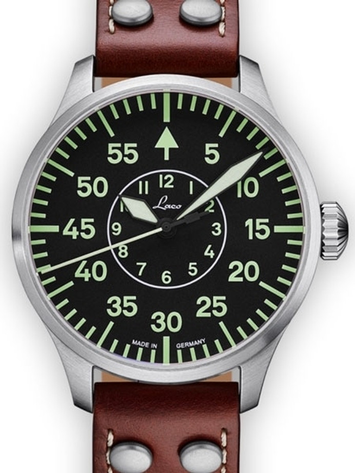 Laco 42mm Aachen Type B Dial Automatic Pilot Watch, New Sapphire Crystal #861690 Laco 42mm Aachen Type B Dial Automatic Pilot Watch, New Sapphire Crystal #861690