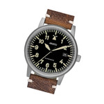 Aristo 38.5mm Swiss Automatic Vintage Aviator Watch with Sapphire Crystal #5H100 Tilt Aristo 38.5mm Swiss Automatic Vintage Aviator Watch with Sapphire Crystal #5H100 Tilt