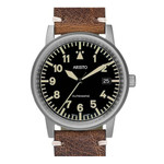 Aristo 38.5mm Swiss Automatic Vintage Aviator Watch with Sapphire Crystal #5H100 Zoom Aristo 38.5mm Swiss Automatic Vintage Aviator Watch with Sapphire Crystal #5H100 Zoom