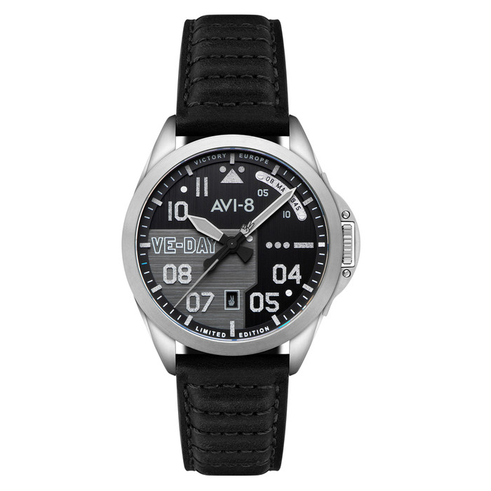 AVI-8 P-51 Mustang Patriot VE-Day 80th LE Victory Shadow Watch #AV-4082-03 AVI-8 P-51 Mustang Patriot VE-Day 80th LE Victory Shadow Watch #AV-4082-03