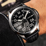 AVI-8 P-51 Mustang Patriot VE-Day 80th LE Victory Shadow Watch #AV-4082-03 AVI-8 P-51 Mustang Patriot VE-Day 80th LE Victory Shadow Watch #AV-4082-03
