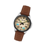 AVI-8 P-51 Mustang Patriot VE-Day 80th LE Victory Cream Watch #AV-4082-04 AVI-8 P-51 Mustang Patriot VE-Day 80th LE Victory Cream Watch #AV-4082-04