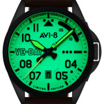 AVI-8 P-51 Mustang Patriot VE-Day 80th LE Victory Cream Watch #AV-4082-04 AVI-8 P-51 Mustang Patriot VE-Day 80th LE Victory Cream Watch #AV-4082-04
