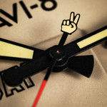 AVI-8 P-51 Mustang Patriot VE-Day 80th LE Victory Cream Watch #AV-4082-04 AVI-8 P-51 Mustang Patriot VE-Day 80th LE Victory Cream Watch #AV-4082-04