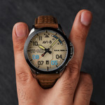 AVI-8 P-51 Mustang Patriot VE-Day 80th LE Victory Cream Watch #AV-4082-04 AVI-8 P-51 Mustang Patriot VE-Day 80th LE Victory Cream Watch #AV-4082-04