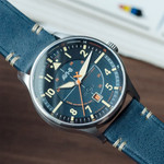 AVI-8 Hawker Hurricane Kent Automatic Sussex with Blue Dial #AV-4094-02 AVI-8 Hawker Hurricane Kent Automatic Sussex with Blue Dial #AV-4094-02