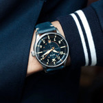 AVI-8 Hawker Hurricane Kent Automatic Sussex with Blue Dial #AV-4094-02 AVI-8 Hawker Hurricane Kent Automatic Sussex with Blue Dial #AV-4094-02
