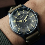 AVI-8 Hawker Hurricane Kent Automatic Stanton with Gray Dial #AV-4094-04 AVI-8 Hawker Hurricane Kent Automatic Stanton with Gray Dial #AV-4094-04