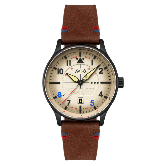 AVI-8 Hawker Hurricane VE-Day 80th LE Vanguard Beige Watch #AV-4094-06 AVI-8 Hawker Hurricane VE-Day 80th LE Vanguard Beige Watch #AV-4094-06