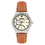 AVI-8 McKellar Dual Time Watch with Ivory Dial #AV-4101-0C AVI-8 McKellar Dual Time Watch with Ivory Dial #AV-4101-0C
