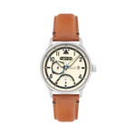 AVI-8 McKellar Dual Time Watch with Ivory Dial #AV-4101-0C AVI-8 McKellar Dual Time Watch with Ivory Dial #AV-4101-0C