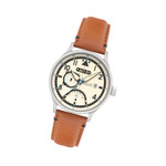 AVI-8 McKellar Dual Time Watch with Ivory Dial #AV-4101-0C AVI-8 McKellar Dual Time Watch with Ivory Dial #AV-4101-0C