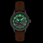 AVI-8 McKellar Dual Time Watch with Ivory Dial #AV-4101-0C AVI-8 McKellar Dual Time Watch with Ivory Dial #AV-4101-0C