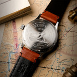 AVI-8 McKellar Dual Time Watch with Ivory Dial #AV-4101-0C AVI-8 McKellar Dual Time Watch with Ivory Dial #AV-4101-0C