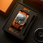 AVI-8 Bell X-1 Machbuster Automatic Graphite Black Dial #AV-4115-01 AVI-8 Bell X-1 Machbuster Automatic Graphite Black Dial #AV-4115-01
