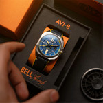AVI-8 Bell X-1 Machbuster Automatic Catalina Blue Dial #AV-4115-03 AVI-8 Bell X-1 Machbuster Automatic Catalina Blue Dial #AV-4115-03