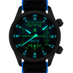AVI-8 Hawker Harrier HUD Automatic with Gradient Blue Dial #AV-4117-01 AVI-8 Hawker Harrier HUD Automatic with Gradient Blue Dial #AV-4117-01