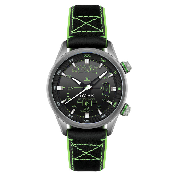AVI-8 Hawker Harrier HUD Automatic with Gradient Black Dial #AV-4117-02 AVI-8 Hawker Harrier HUD Automatic with Gradient Black Dial #AV-4117-02