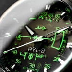 AVI-8 Hawker Harrier HUD Automatic with Gradient Black Dial #AV-4117-02 AVI-8 Hawker Harrier HUD Automatic with Gradient Black Dial #AV-4117-02